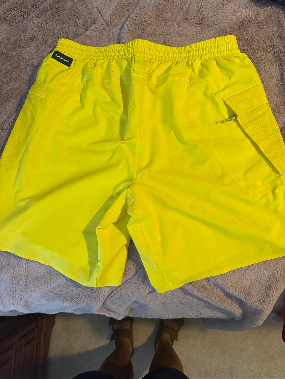 lululemon athletica Men’s Bright Yellow Shorts.